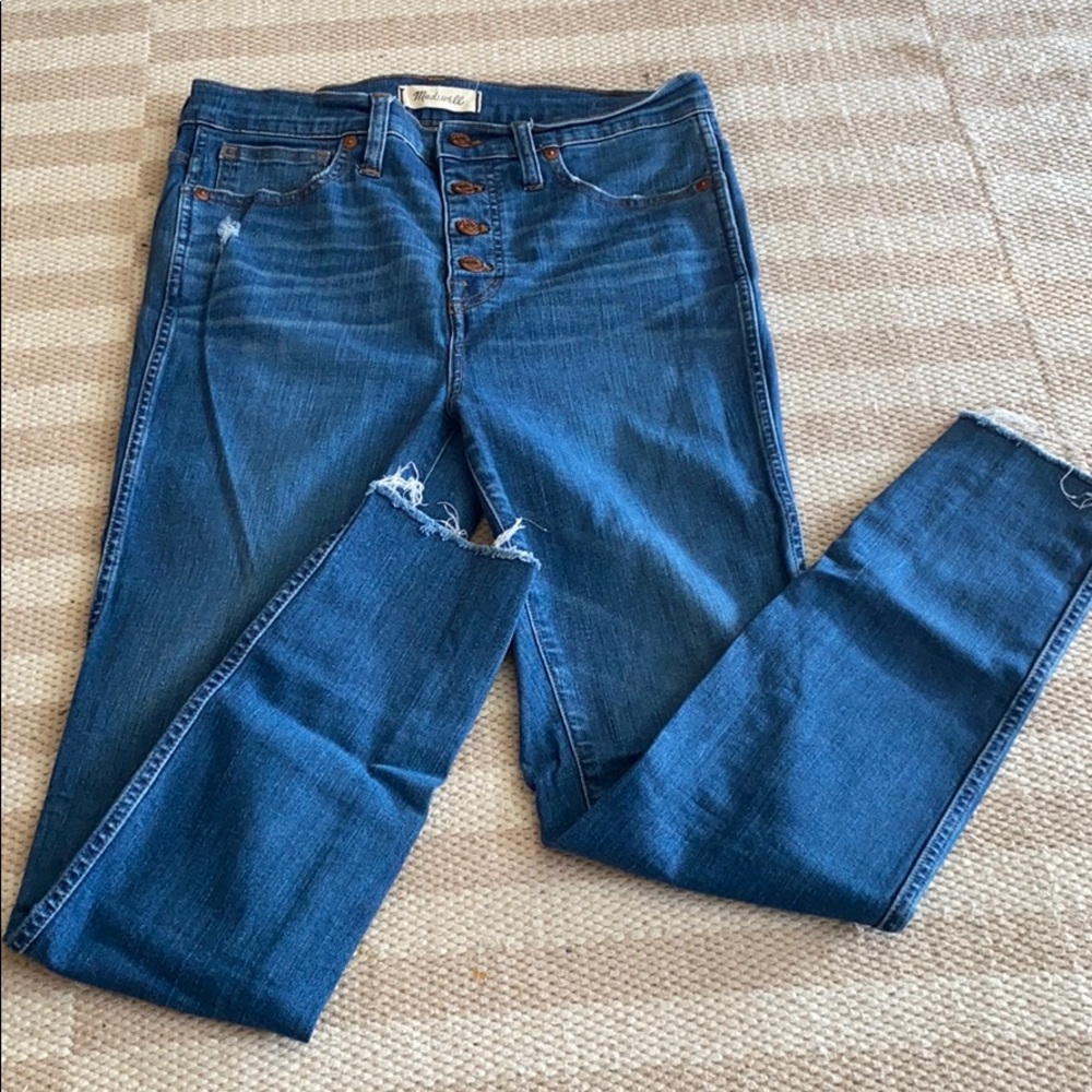 Madewell 10” high rise skinny jeans